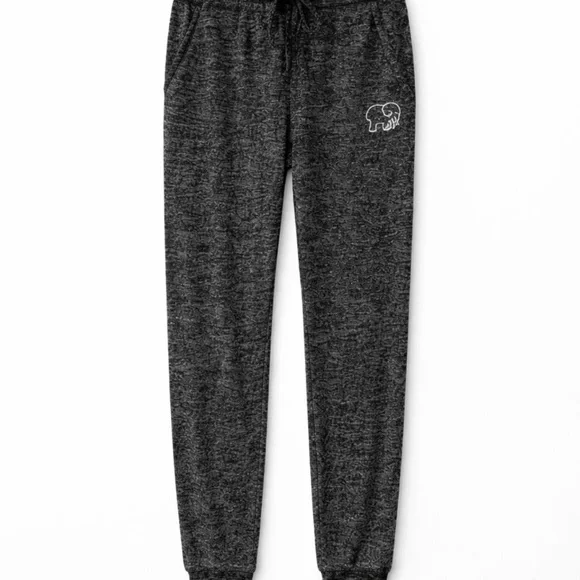 Ivory Ella Black and White Joggers - Picture 2 of 9